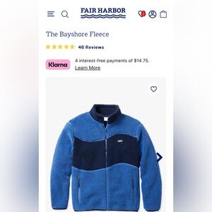 Brand new with tags- Fair Harbor fleece.